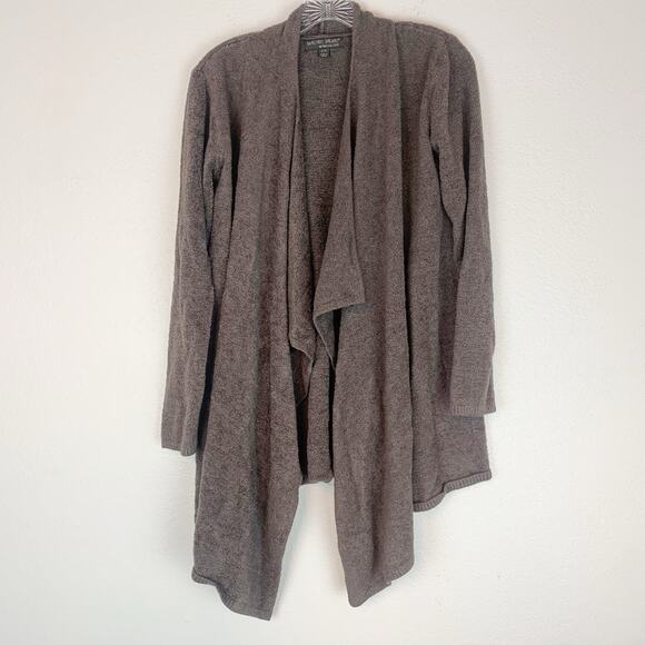 Barefoot Dreams Sweater Women S/M Brown‎ Bamboo Chic Lite Cozycore Small Medium - Picture 1 of 6